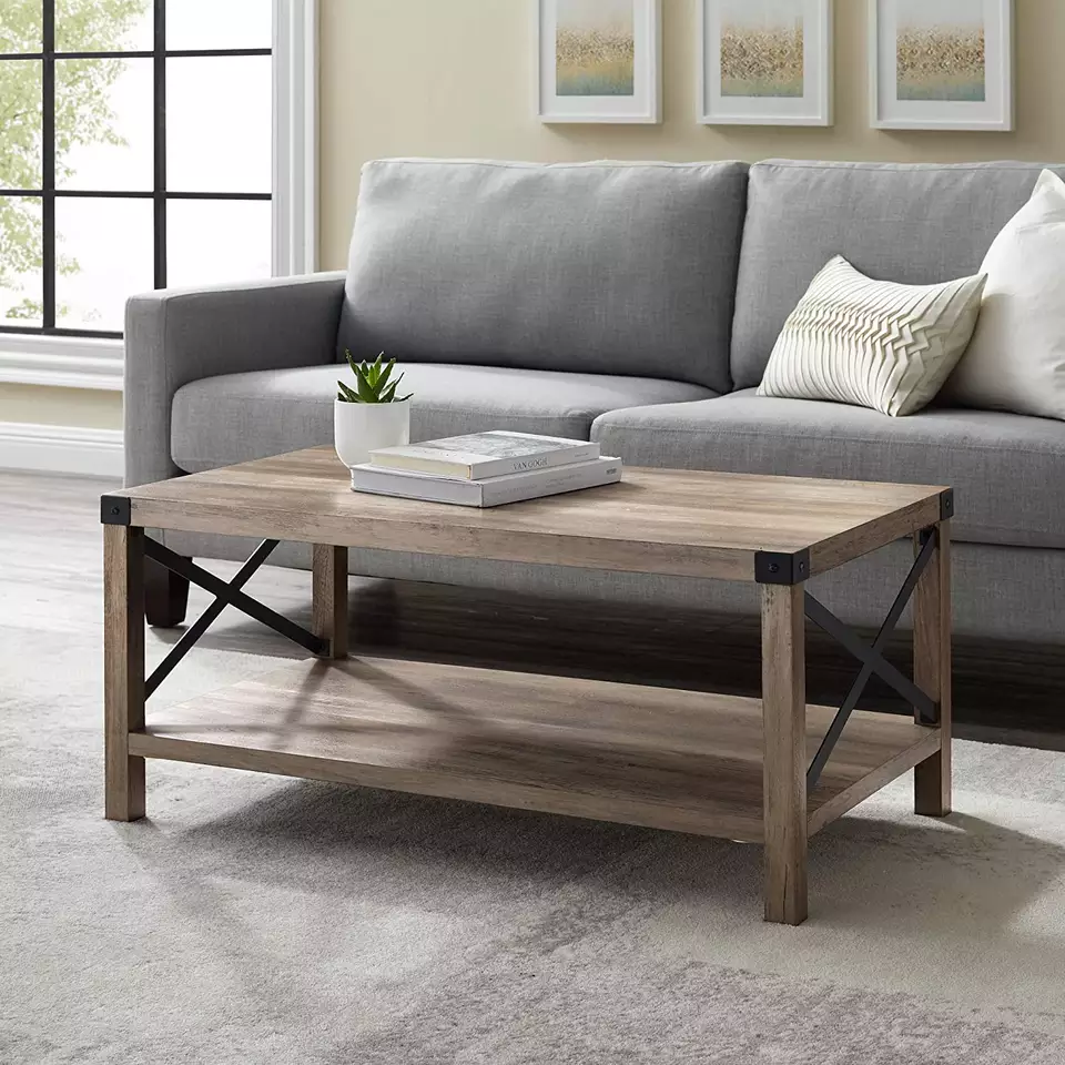 Modern Design With Storage Shelf Living Room Coffee Table