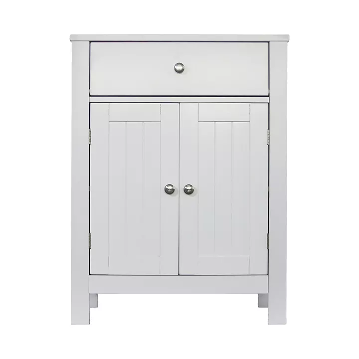 White country wooden furniture simple and fashionable double door locker living room storage cabinet