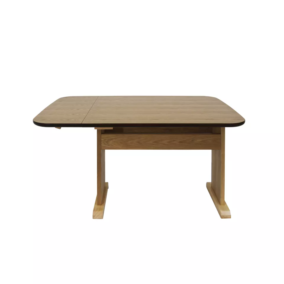 Modern Folding Dining Table with Oak Wood Veneer and Paintin