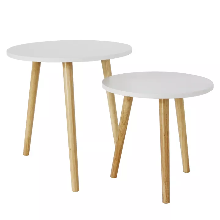 Combined minimalist living room round table coffee table log