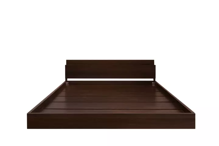 Single / double bed modern simple bedroom furniture wooden bed